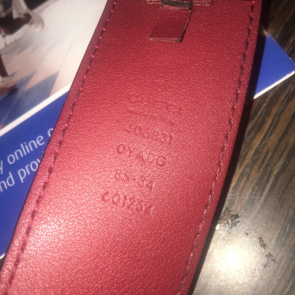 Gucci belt red big buckle - Picture 4 of 5